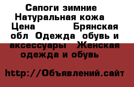 Сапоги зимние.  Натуральная кожа  › Цена ­ 3 500 - Брянская обл. Одежда, обувь и аксессуары » Женская одежда и обувь   